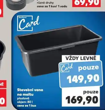 Stavební vana na maltu