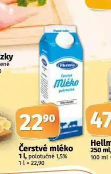 Coop Čderstvé mléko polotučné nabídka