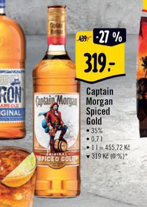 Albert Captain morgan spiced gold nabídka