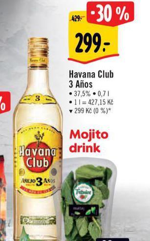 Albert Havana club 3 aňos nabídka