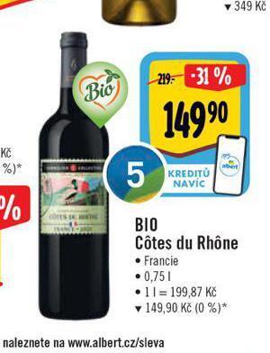 Albert Bio cotes du rhone nabídka