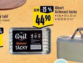 Albert Grilovací tácky nabídka