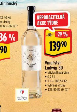 Albert Vinařství ludwig 30 nabídka