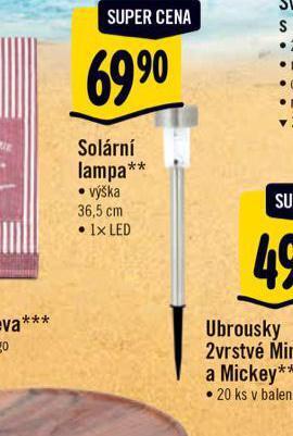 Albert Solární lampa nabídka