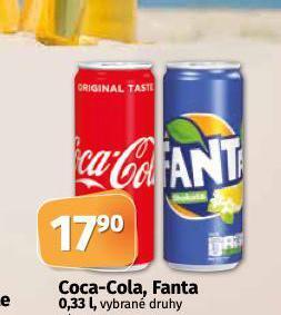 Coop Coca cola, fanta nabídka