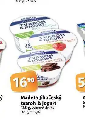 Coop Madeta jihočeský tvaroh & jogurt nabídka