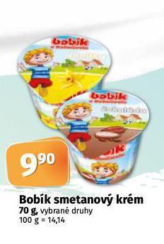 Coop Bobík smetanový krém nabídka