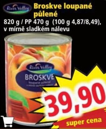 Norma Broskve loupané půlené nabídka