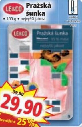 Norma Pražská šunka nabídka