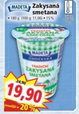 Norma Zakysaná smetana nabídka