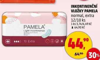Inkontinenční vložky pamela, 12 ks