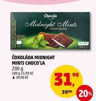 Penny Market Čokoláda midnight mints choco'la, 200 g nabídka