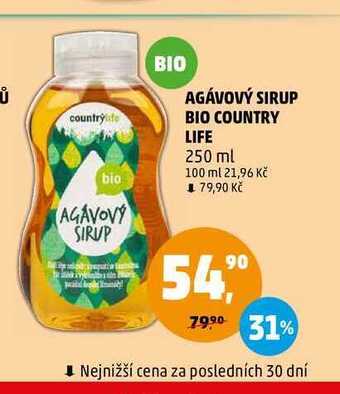 Penny Market Agávový sirup bio country life, 250 ml nabídka
