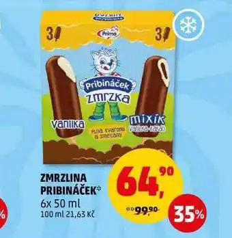 Penny Market Zmrzlina pribináček, 6x 50 ml nabídka