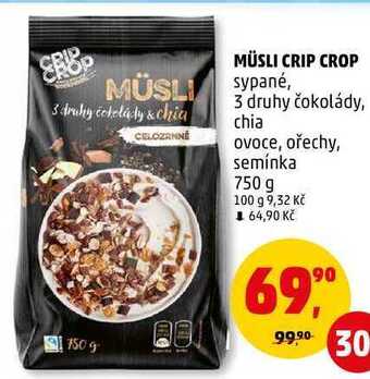 Penny Market Müsli crip crop, 750 g nabídka