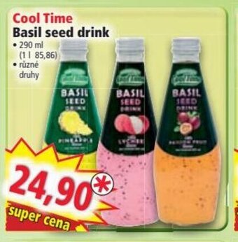 Norma Cool Time Basil seed drink nabídka