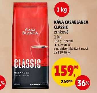 Penny Market Káva casablanca classic zrnková, 1 kg nabídka