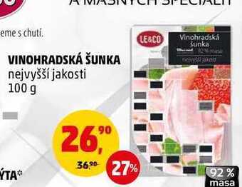 Penny Market Le&co vinohradská šunka, 100 g nabídka