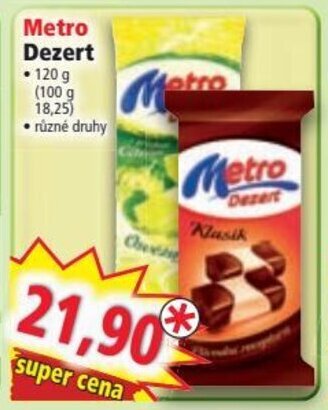 Norma Metro Dezert nabídka