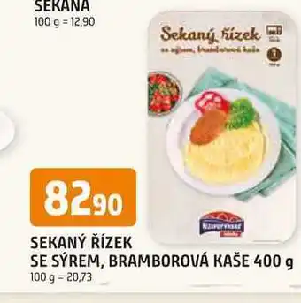 Sekaný řízek se sýrem, bramborová kaše 400 g