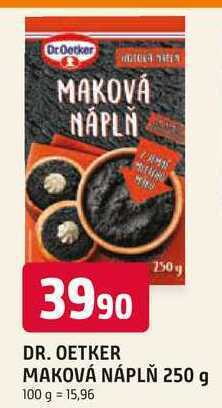 Trefa Dr. oetker maková náplň 250 g nabídka