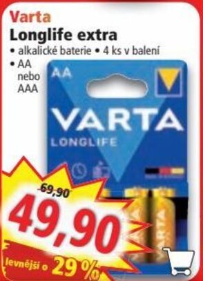 Norma Varta Longlife extra nabídka