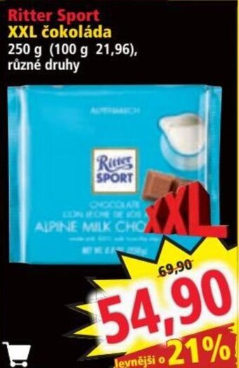 Norma Ritter Sport XXL čokoláda nabídka