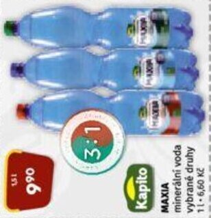 Coop MAXIA minerální voda nabídka