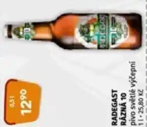 Coop RADEGAST RÁZNÁ 10 pivo světlé výčepní nabídka