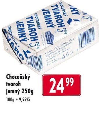 Qanto Choceňský tvaroh jemný 250g nabídka