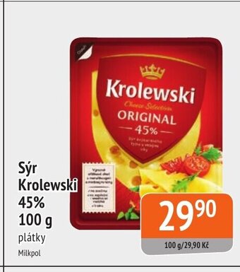 Coop hb Sýr Krolewski 45% 100 g nabídka