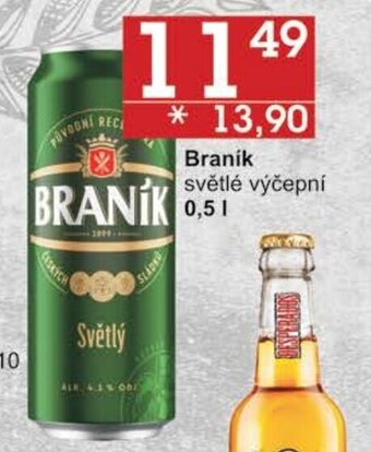 Jip Braník světlé výčepní nabídka