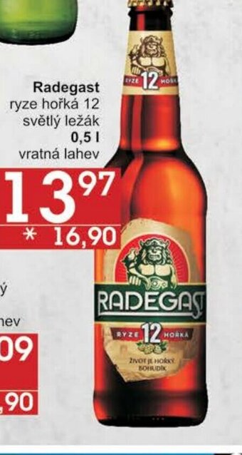 Jip Radegast ryze hořká 12 světlý ležák nabídka