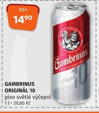 Coop hb GAMBRINUS ORIGINÁL 10 nabídka