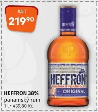 HEFFRON 38% panamský rum