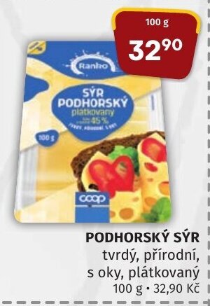 Coop hb PODHORSKÝ SÝR nabídka