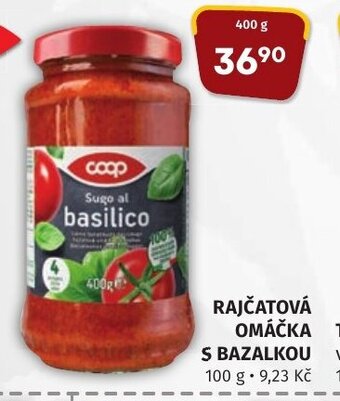 Coop hb RAJČATOVÁ OMÁČKA S BAZALKOU nabídka