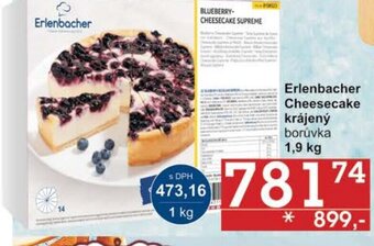 Jip Erlenbacher Cheesecake krájený borůvka 1,9 kg nabídka