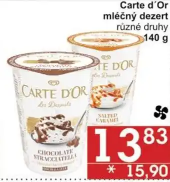 Jip Carte d'Or: mléčný dezert: nabídka