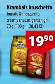 CBA Krambals bruschetta, 70 g nabídka