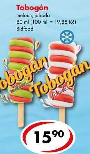CBA Tobogán, 80 ml nabídka