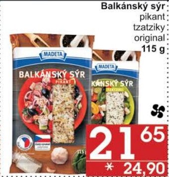 Jip Balkánský sýr pikant: tzatziky: original: 115 g: nabídka