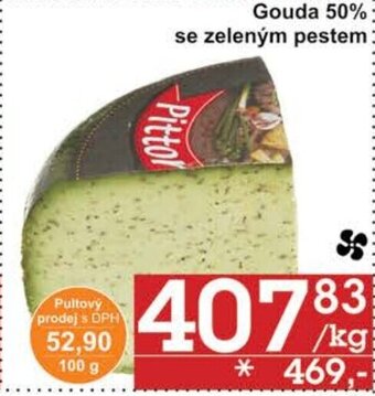 Jip Gouda 50% se zeleným pestem: nabídka
