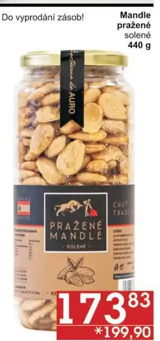 Mandle pražené solené