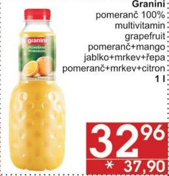 Jip Granini pomeranč 100%: multivitamin nabídka