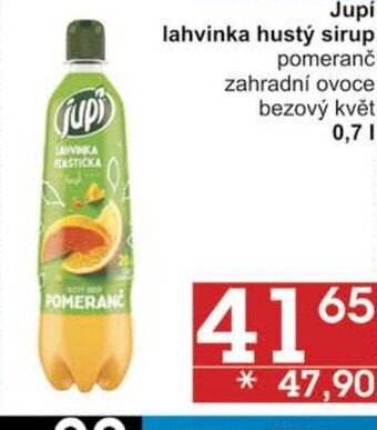 Jip Jupí: lahvinka hustý sirup: nabídka