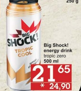 Jip Big Shock! energy drink tropic zero 500 ml nabídka