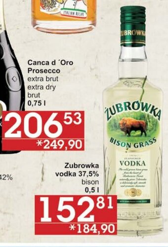 Jip Zubrowka vodka 37,5% nabídka
