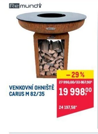 Makro VENKOVNÍ OHNIŠTĚ CARUS M 82/35 nabídka