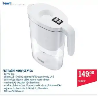 FILTRAČNÍ KONVICE VIDA